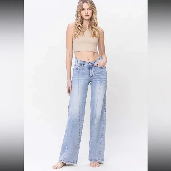 VERVET BY FLYING MONKEY DEANA SEAMED FLARE JEANS ❤️NEW COLLECTION IN STORES❤️ - Picture 5 of 5